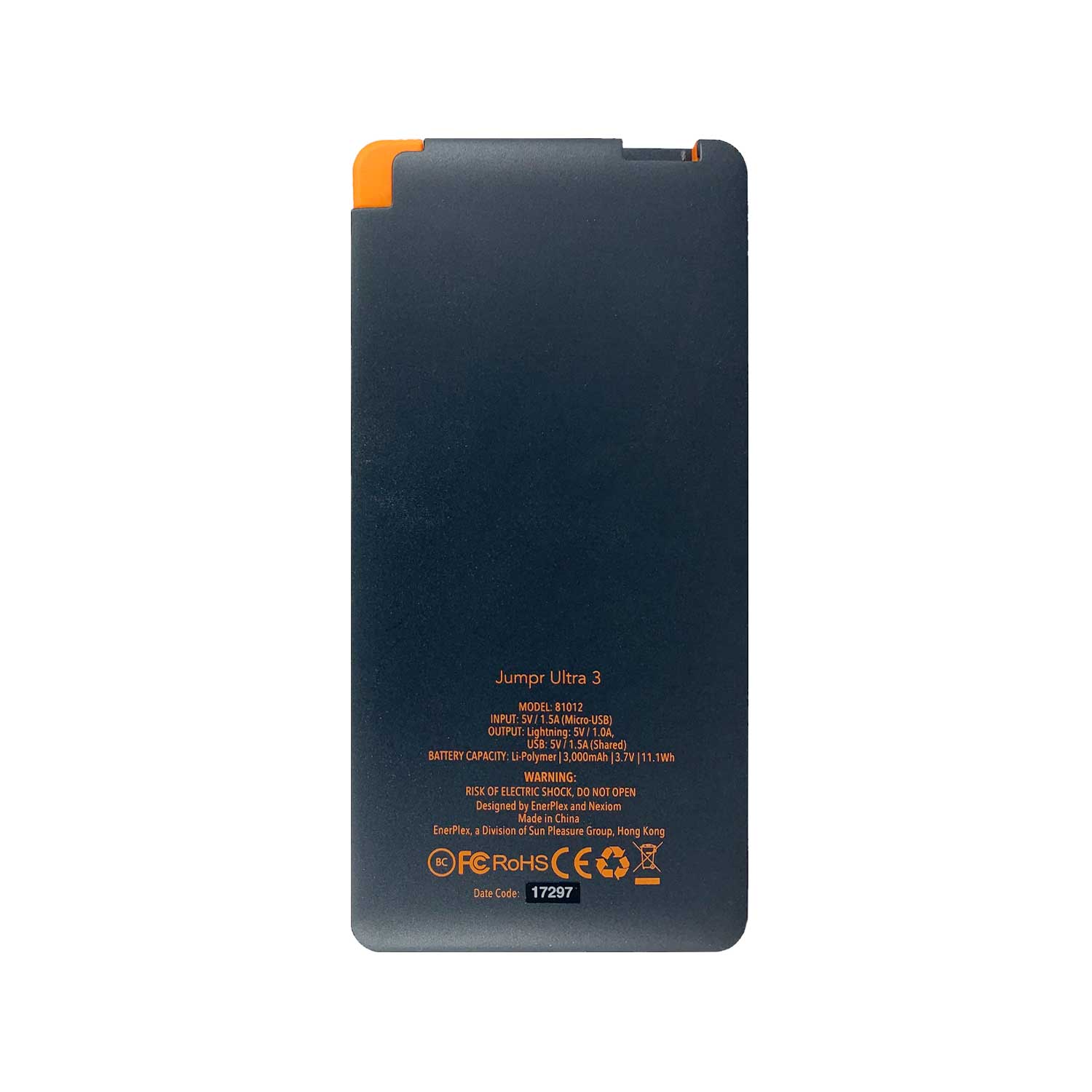 پاوربانک انرپلکس مدل Jumpr Ultra 3 پشت